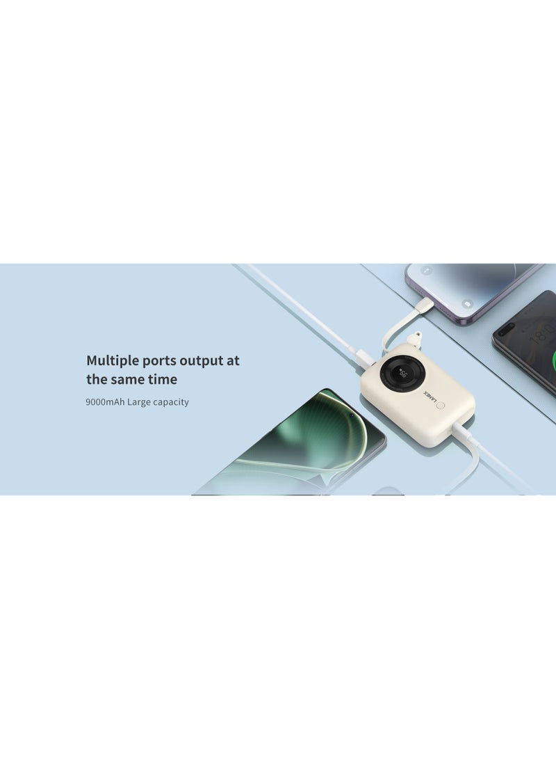 LANEX POWER BANK N11 BUILT-IN CABLE 10000mAh 22.5W + PD20W SUPER FAST CHARGING POWER BANK Blue - Image 4