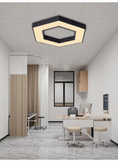 Best Power Modern LED Hollow Hexagon Ceiling Light – 24W, 60cm, Neutral White 4000K, Adjustable Hanging Pendant or Surface Mount Fixture for Living Room, Bedroom, Office – Model 9676-600  - Image 1