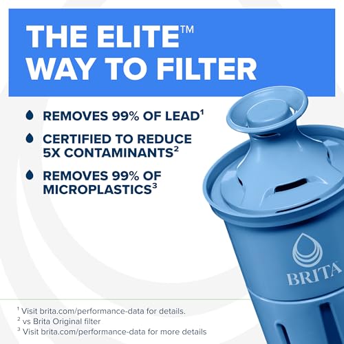 Brita Filter Replacements for Water Pitchers and Dispensers Elite NSF Certified to Remove 99 of Lead 2 Count Blue - Image 3