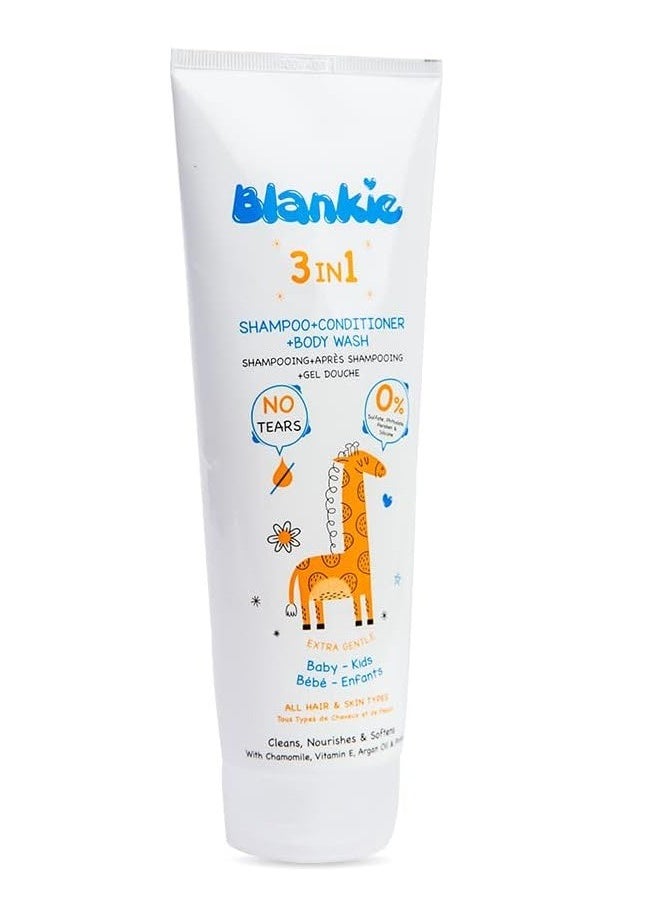 Blankie 3 In 1 Baby Shampoo, Conditioner & Body Wash - 200 Ml  - Image 1