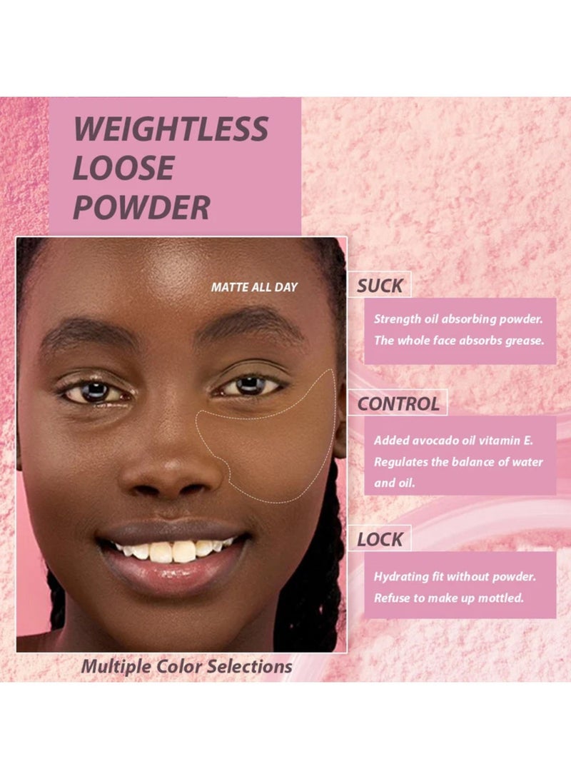 IDA Beauty Weightless Loose Setting Powder | Long-Lasting, Oil-Absorbing, Flawless Matte Finish (Glam 04) - Image 2