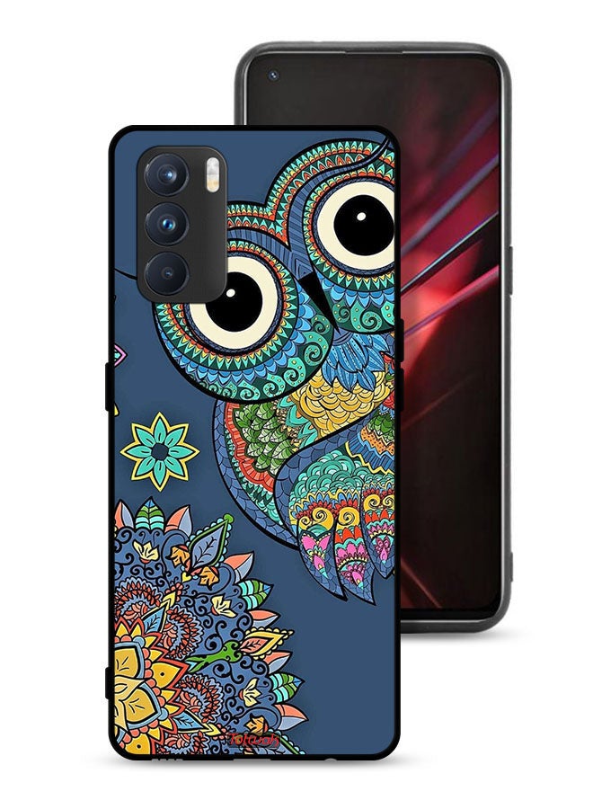 Tolwak Oppo K9 Pro Protective Case Cover Floral Owl - Image 1