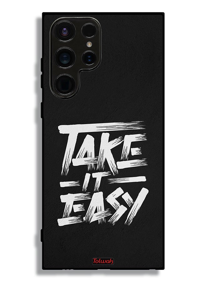 Tolwak Samsung Galaxy S23 Ultra 5G Protective Case Cover Take It Easy - Image 2