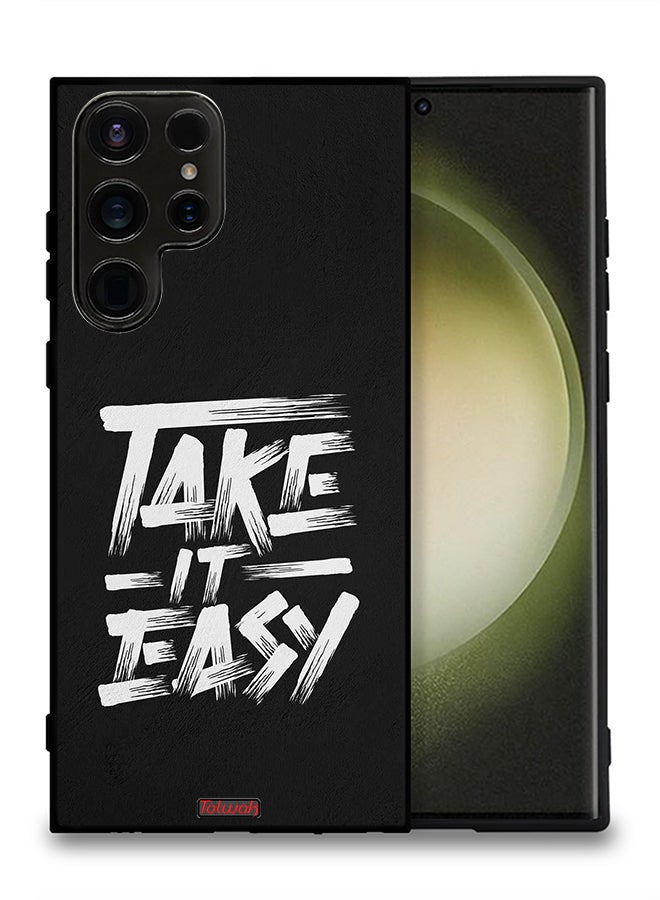 Tolwak Samsung Galaxy S23 Ultra 5G Protective Case Cover Take It Easy - Image 1