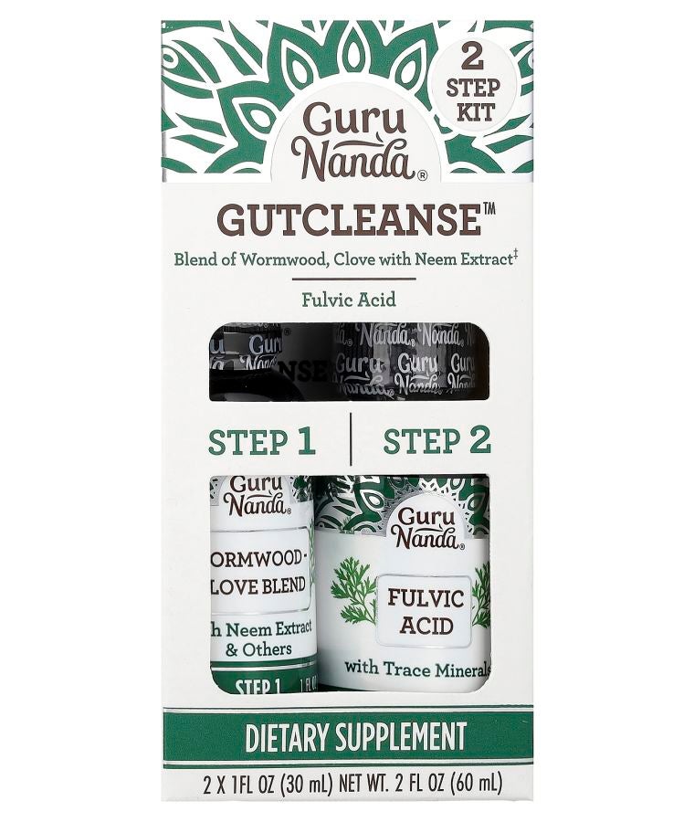 GuruNanda GutCleanse™ 2 Step Kit  2 Bottles 1 fl oz (30 ml) Each