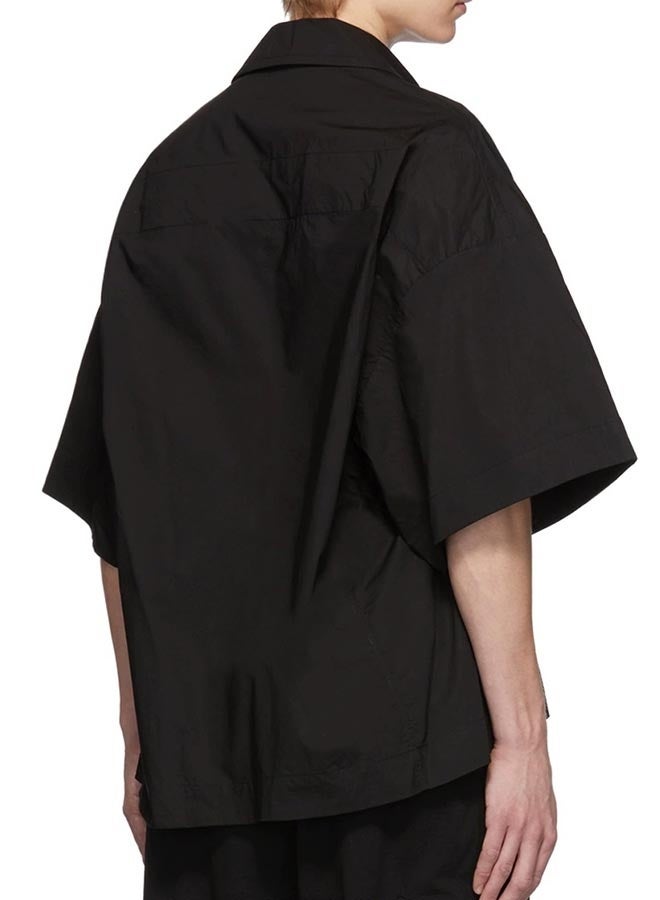 Summer new men's fashion loose lapel short-sleeved shirt  - Image 3
