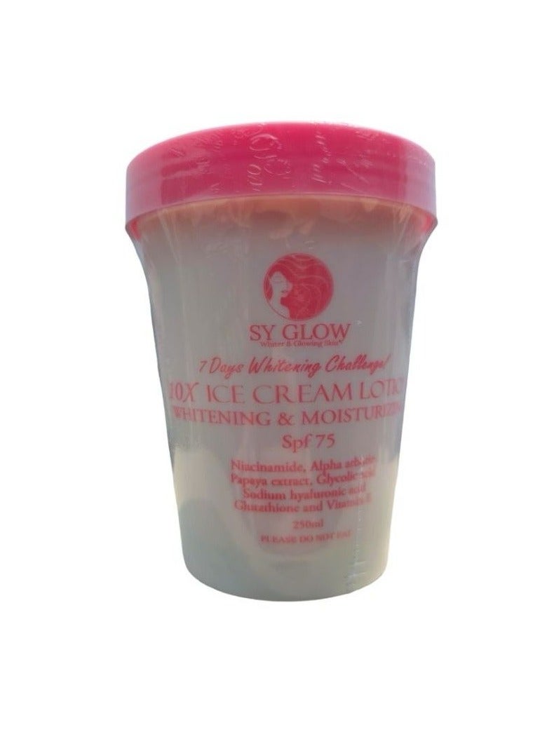 10x ice cream lotion Whitening & Moisturizer spf75
