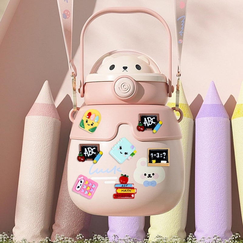 Honbay 36PCS Back to School Flatback Resin Charms School Supplies Slime Charms Stationery Resin Embellishments Cute Cartoon School Stationery Theme Resin Cabochons Decorations - 6 Styles - Image 5