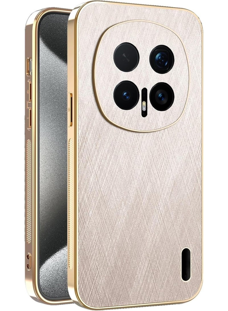 غطاء هاتف هونر ماجيك 8 برو 5G مقاوم للصدمات، بنسيج خيوط ذهبية، غلاف سيليكون رفيع مطلي بالأسود، جلد مقاوم لبصمات الأصابع.