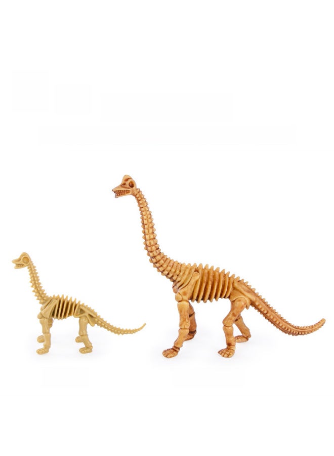 Shenzhen Youken Direct Sales Pvc Three-dimensional Dinosaur Fossil Skeleton Model 30 Different Dinosaur Skeleton-Color:S801-6 Mixed Mini Dinosaur Skeleton
