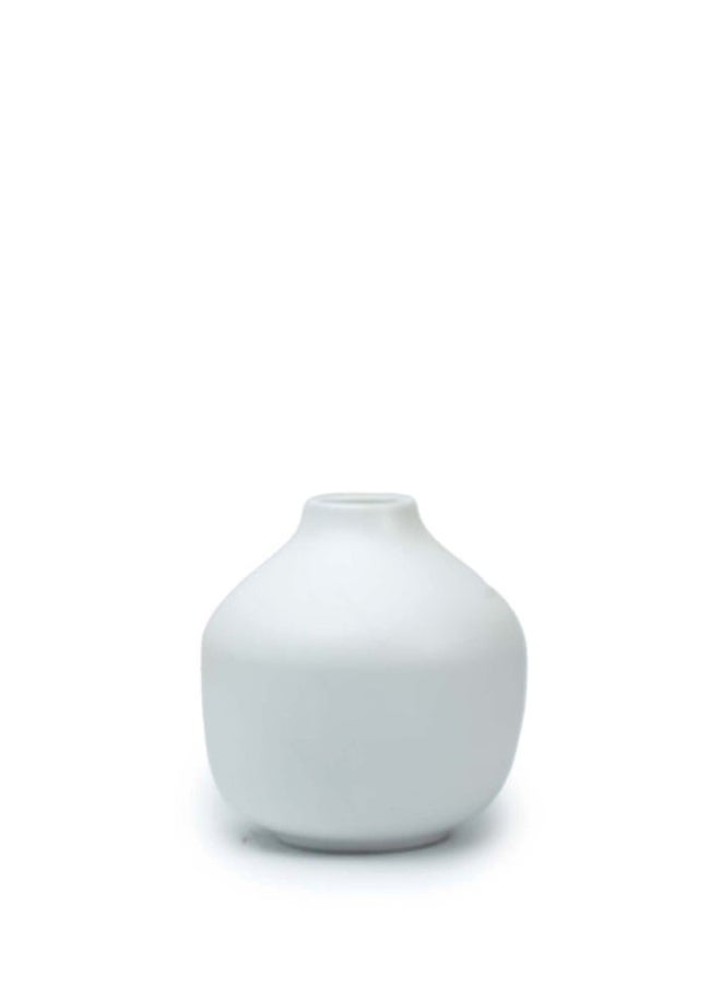 Balkans Handmade Pottery Vase Indoor
H 15 cm - White 
