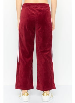 Adidas Women Sportswear Fit Outdoor Sweatpants, Maroon  - Image 4