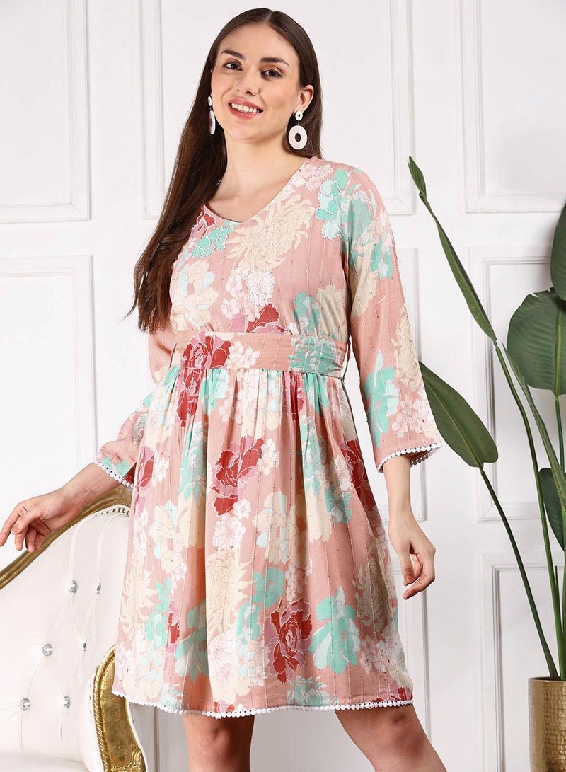 ISHIN Floral Print Dress  - Image 1