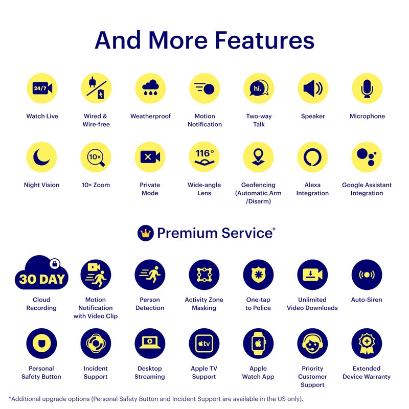 Canary كاميرا أمان داخلية/خارجية من كاناري فليكس، بدون أسلاك أو موصولة، مقاومة للعوامل الجوية بدقة HD - سوداء - Image 5