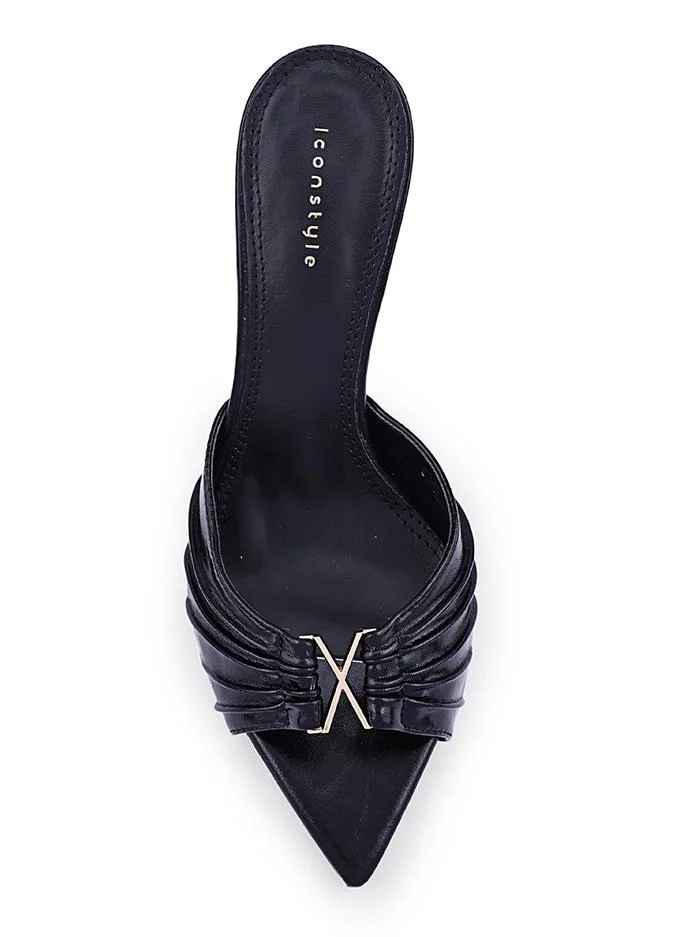 أيقون كعب مفتوح مطرز