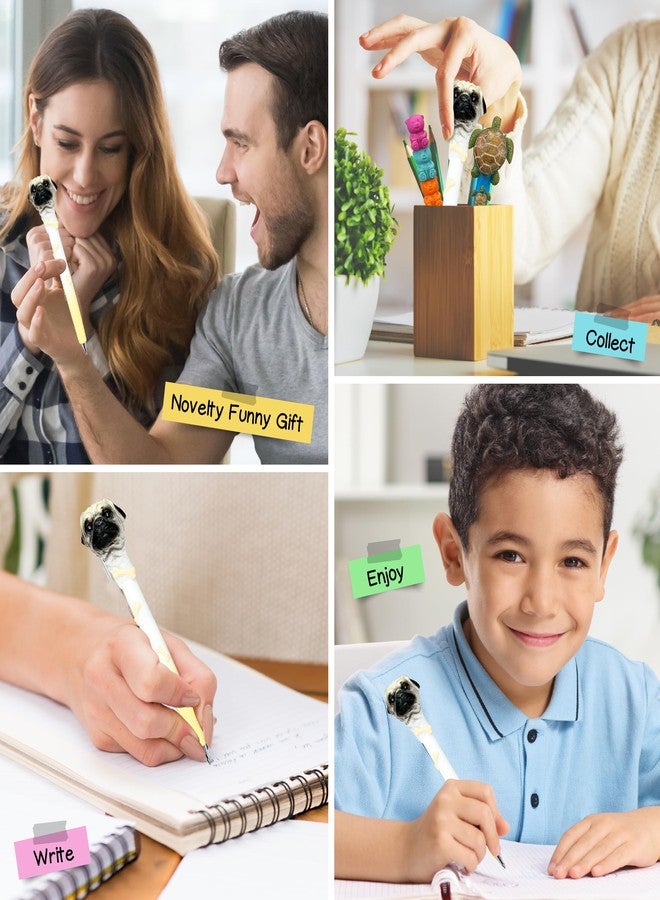 Puzzled Planet Pens Pug Dog Novelty Pen - Cute, Fun, and Unique Kids and Adults Office Supplies Ballpoint Pen, Colorful Dogs Writing Pen Instrument For School and Office - Image 4