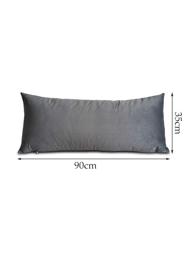 DUNISO Long Pillow, Sleeping Pillow - Adult Body Pillow - Full Body Pillow With Zipper Cover - 35cm x 90cm (Grey) Designed To Provide a More Comfortable Sleep, Can Be Used By Multiple People At The Same Time, Also Suitable For Side Sleepers  - Image 2