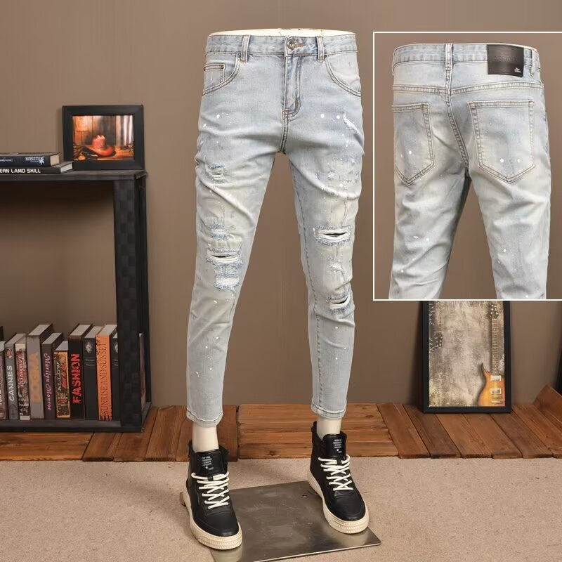 Unisex Classic Denim Jeans Loose Fit Daily Outdoor Wear - Image 2