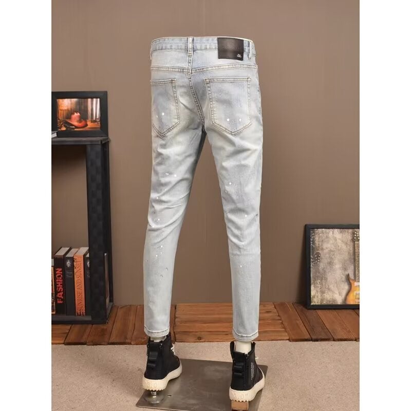 Unisex Classic Denim Jeans Loose Fit Daily Outdoor Wear - Image 4