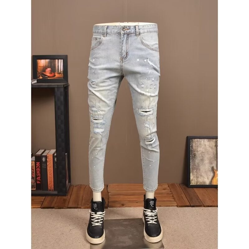 Unisex Classic Denim Jeans Loose Fit Daily Outdoor Wear - Image 3