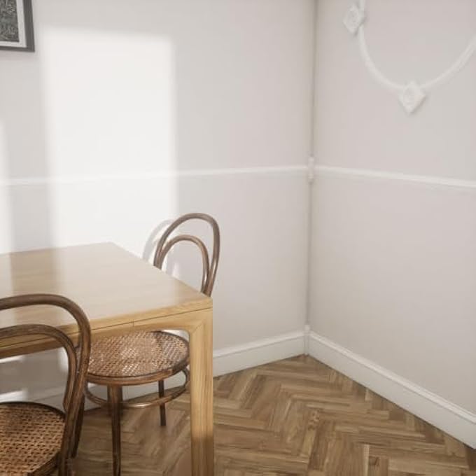 1 1/8"W X 6 1/2"H X 1 1/8"P AMERICRAFT SOLID PAINT GRADE WOOD UNIVERSAL BASEBOARD INSIDE CORNER BLOCK FOR PROFILES UP TO 5 1/4"H X 1 1/8"P, PRIMED PINE - Image 3