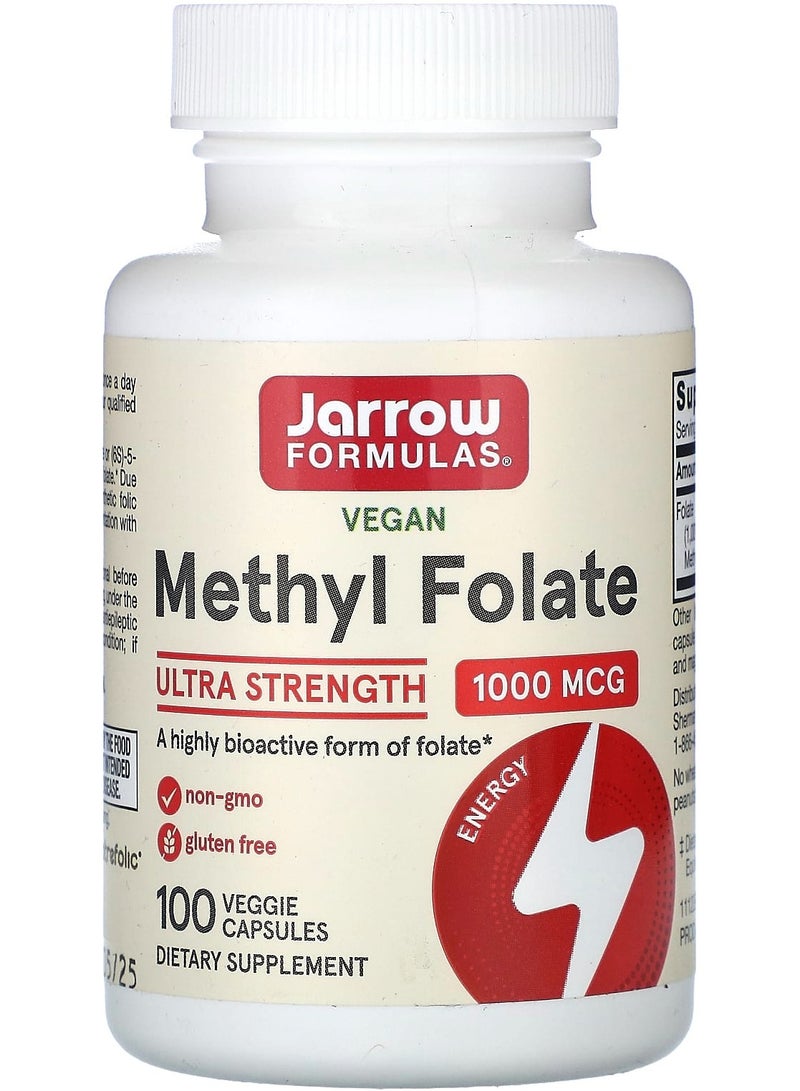 jarrow formulas Methyl Folate, 1,000 mcg, 100 Veggie Capsules