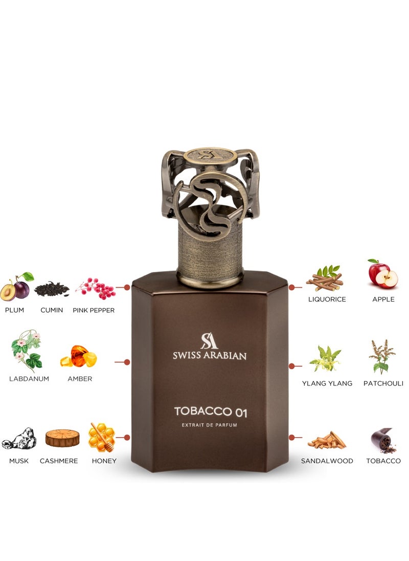SWISS ARABIAN - Tobacco 01 Unisex Extrait De Parfum 50ml - Image 1