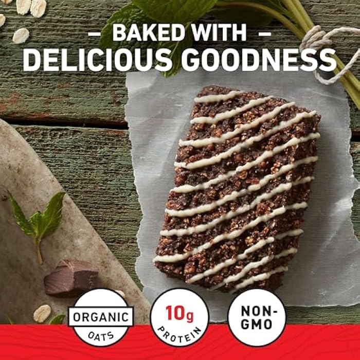 CLIF BAR - Energy Protein Bars - Cool Mint Chocolate with Caffeine - Made with Organic Oats - Energy Bars - Non-GMO - (10 Pack) - Image 5