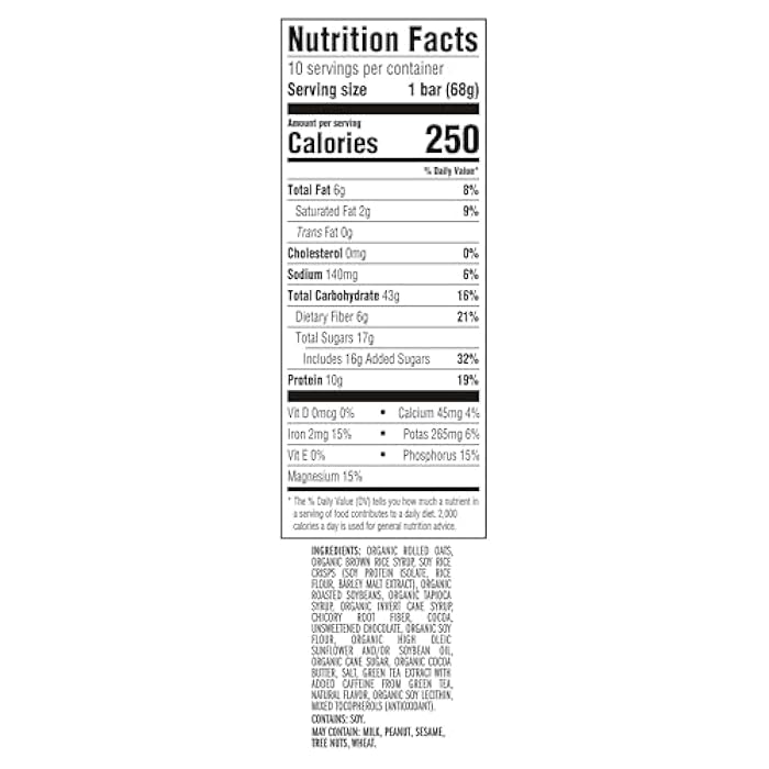 CLIF BAR - Energy Protein Bars - Cool Mint Chocolate with Caffeine - Made with Organic Oats - Energy Bars - Non-GMO - (10 Pack) - Image 2