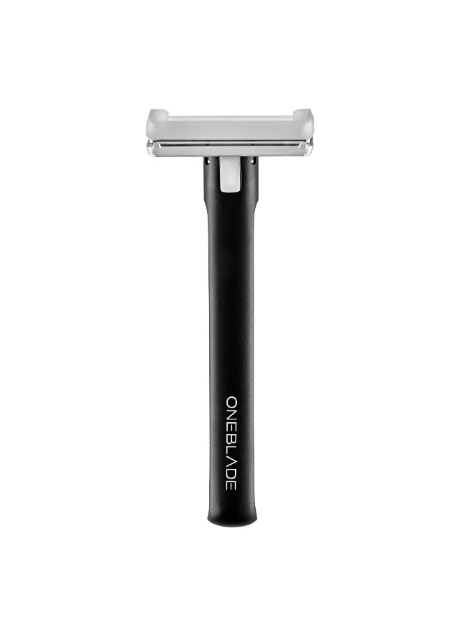 OneBlade ELEMENT SingleBlade Safety Razor Classic Manual Shaving Razor Black Aluminum - Image 2