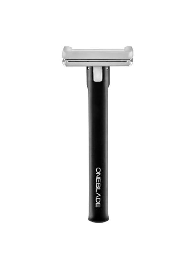 OneBlade ELEMENT SingleBlade Safety Razor Classic Manual Shaving Razor Black Aluminum - Image 1