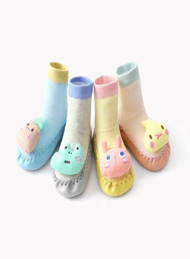 جوارب أطفال ريتشمن للجنسين، جوارب قطنية مانعة للانزلاق، أحذية للأطفال الرضع من الجنسين، جوارب قصيرة محبوكة للكاحل، جوارب عادية تتحول إلى حذاء (وردي 13) - Image 5