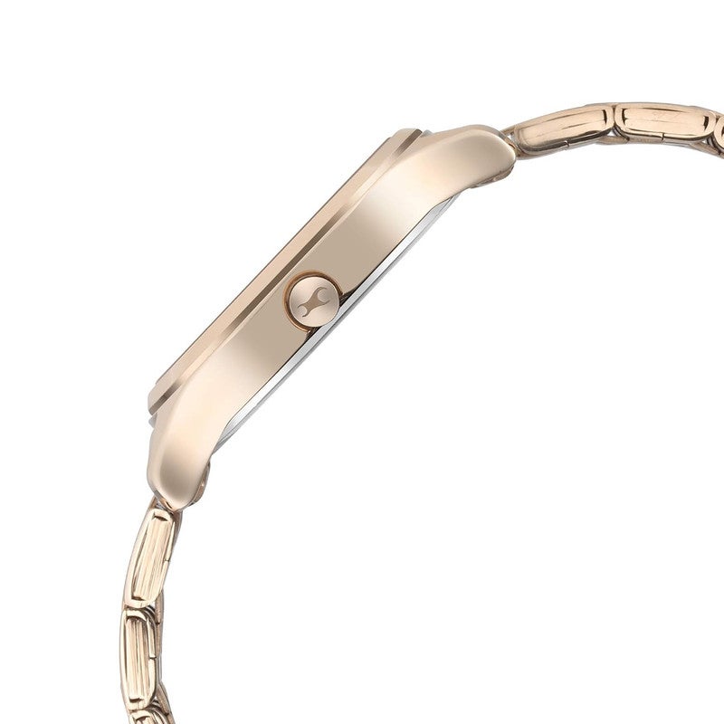 Fastrack Stunners Women's Quartz Analog | Glamorous Rose Pink Dial with Premium Rose Gold Metal Strap | Elegant Minimalist Design - 6248WM01 - Image 4