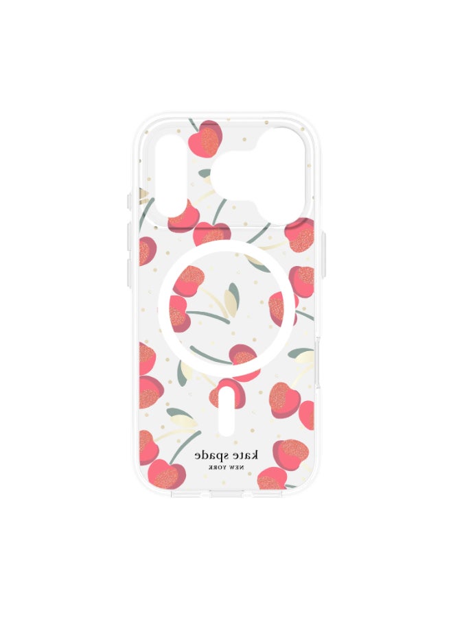 Kate Spade Case w/ Magsafe for Apple iPhone 17 Pro 6.3" | 12-Ft Drop Protection w/ Anti-Scratch Anti Yellowing Coating, Raised Edges, Fashion Case, Wireless Charging - Cherry Dot - Image 2