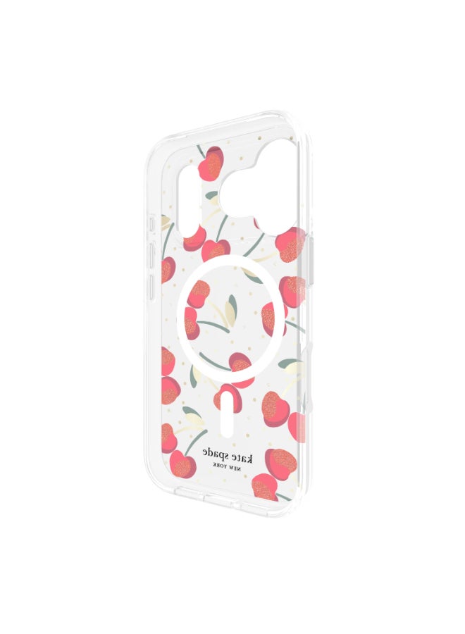 Kate Spade Case w/ Magsafe for Apple iPhone 17 Pro 6.3" | 12-Ft Drop Protection w/ Anti-Scratch Anti Yellowing Coating, Raised Edges, Fashion Case, Wireless Charging - Cherry Dot - Image 5