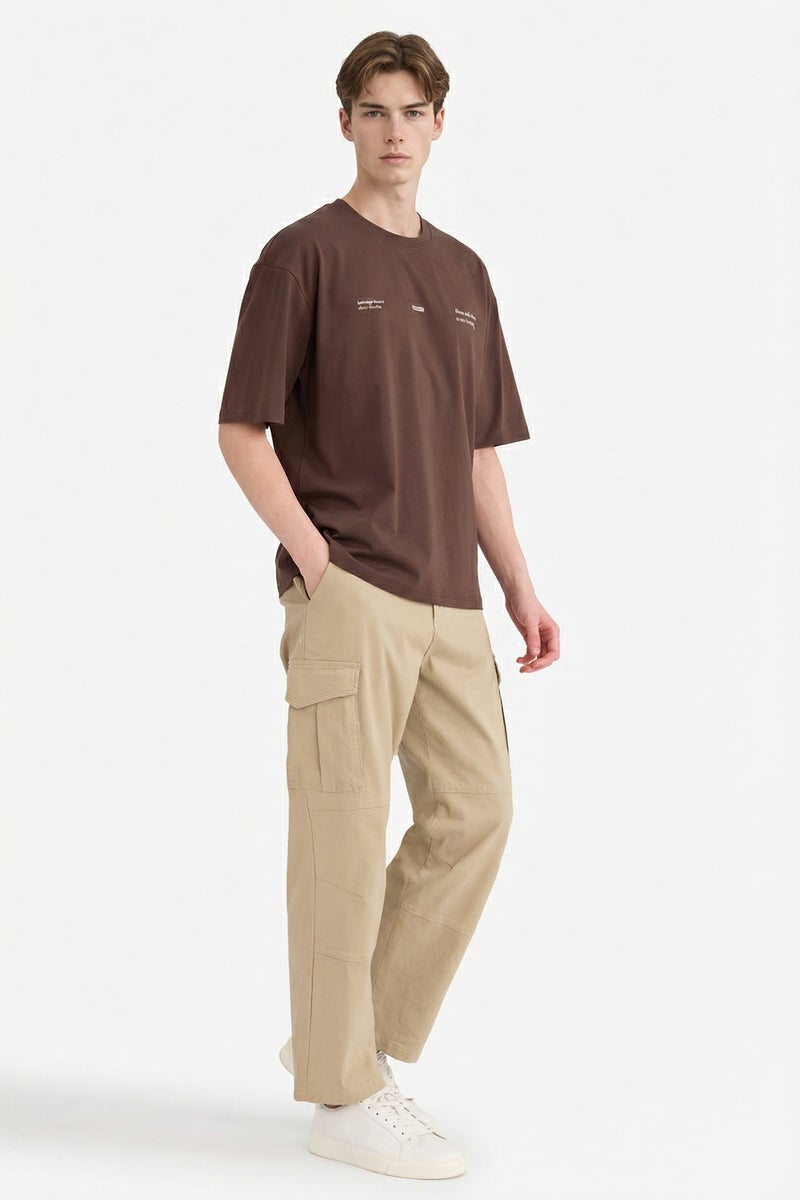 ديفاكتو تيشيرت اوفر سايز قطن مطبوع - Image 2