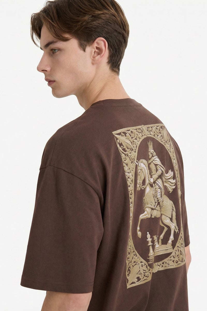 ديفاكتو تيشيرت اوفر سايز قطن مطبوع - Image 1