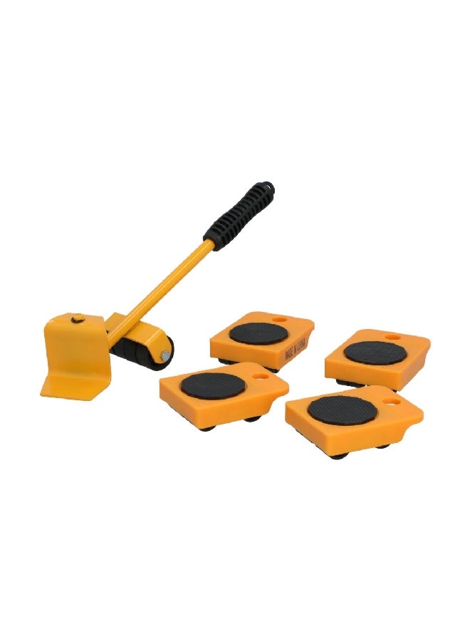 HONEYBEE 5-Piece Furniture Moving Tool Set Yellow and Black 33 x 5 x 10 cm LK00672 - Image 2