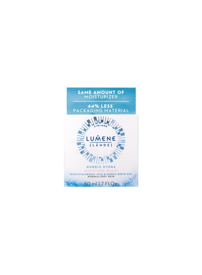 Lumene Nordic Hydra [Lahde] Moisture Balm - Lightweight Face Cream + Dry Skin Hydrating Balm - Organic Nordic Birch Sap, Arctic Spring Water & Plumping Hyaluronic Acid (1.7 oz) - Image 2