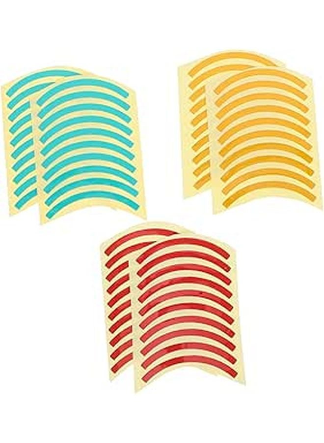 60Pcs Adhesive Reflective Pressure Gauge Stickers UV Protected For Easy Reading Safety - Image 1