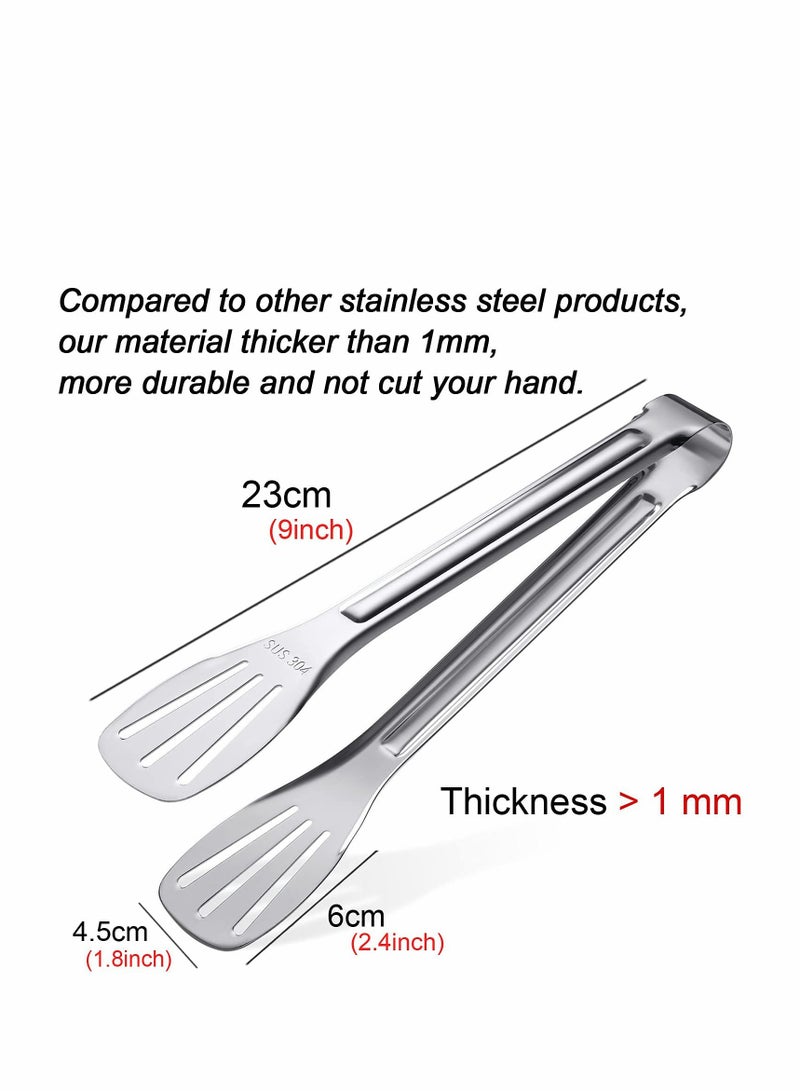High-Quality Stainless Steel Tongs for BBQ and Cooking Easy to Clean Food Safe Non Stick Design Ideal for Salad and Frying - Image 5