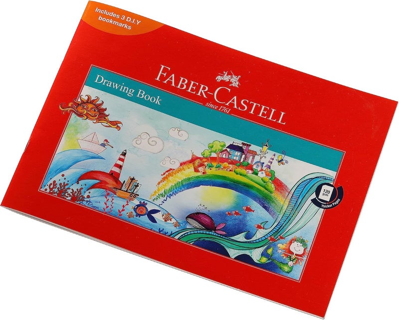 Faber-Castell A4 Drawing Book - 120 GSM, 36 Pages - Image 1