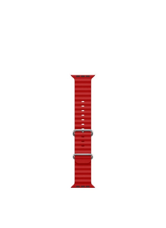 GULFLINK - Adjustable Loop Sport Fluoroelastomer Breathable Watch Band for Apple Watch 38/40/41mm Red - Image 1