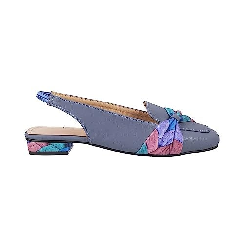 Metro Women Blue Synthetic Leather Mules UK/6 EU/39 (31-252) - Image 3