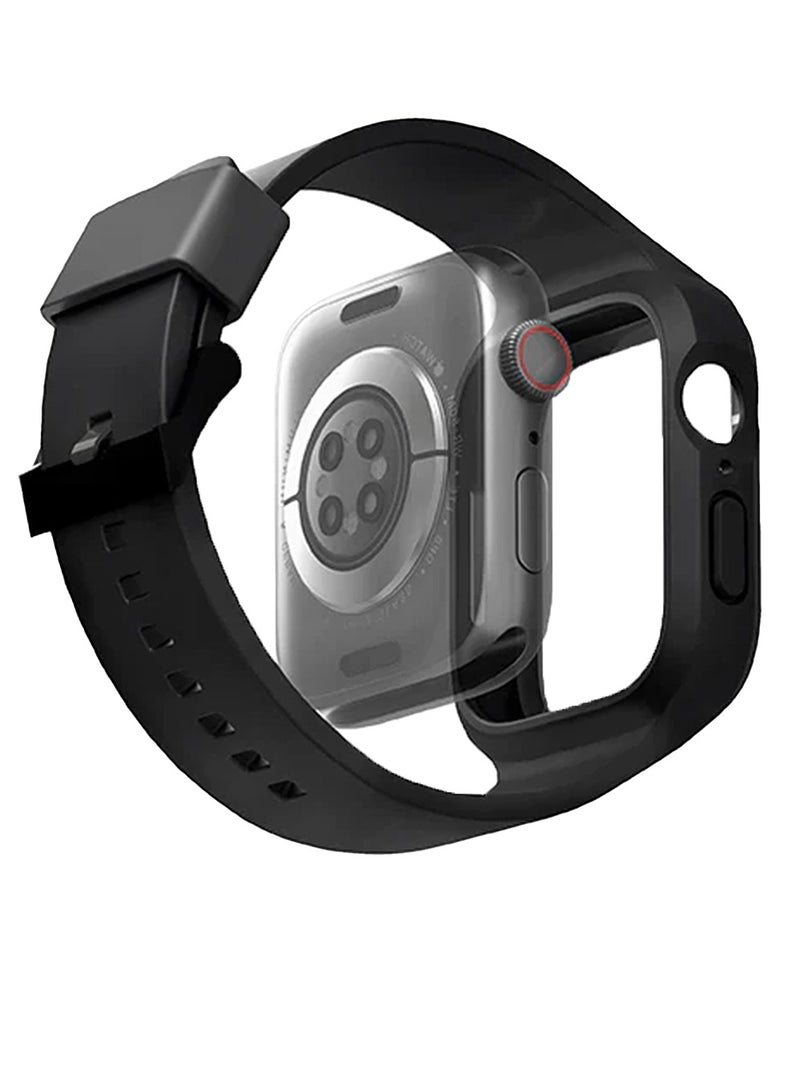 Uniq 2-in-1 45/44mm Apple Watch Strap with Hybrid Case, UNIQ Monos - Image 1