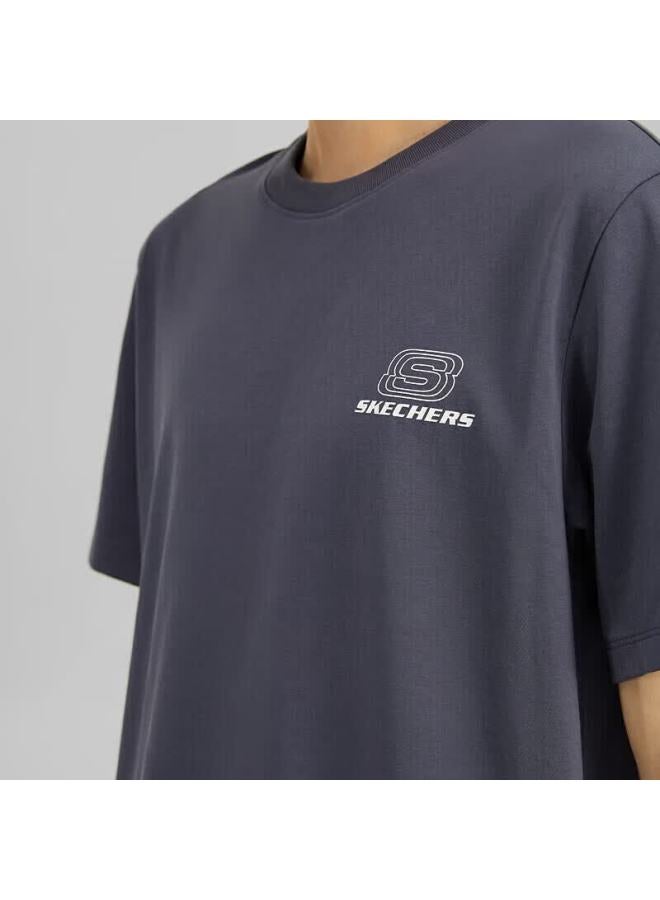 Skechers Summer Uni Couple Matching Colorful Series Breathable Moisture-wicking Quick-drying Cool Short Sleeve T-shirt L223u165 - Image 2