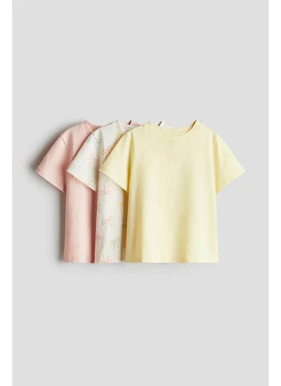 H&M 3-pack printed jersey tops