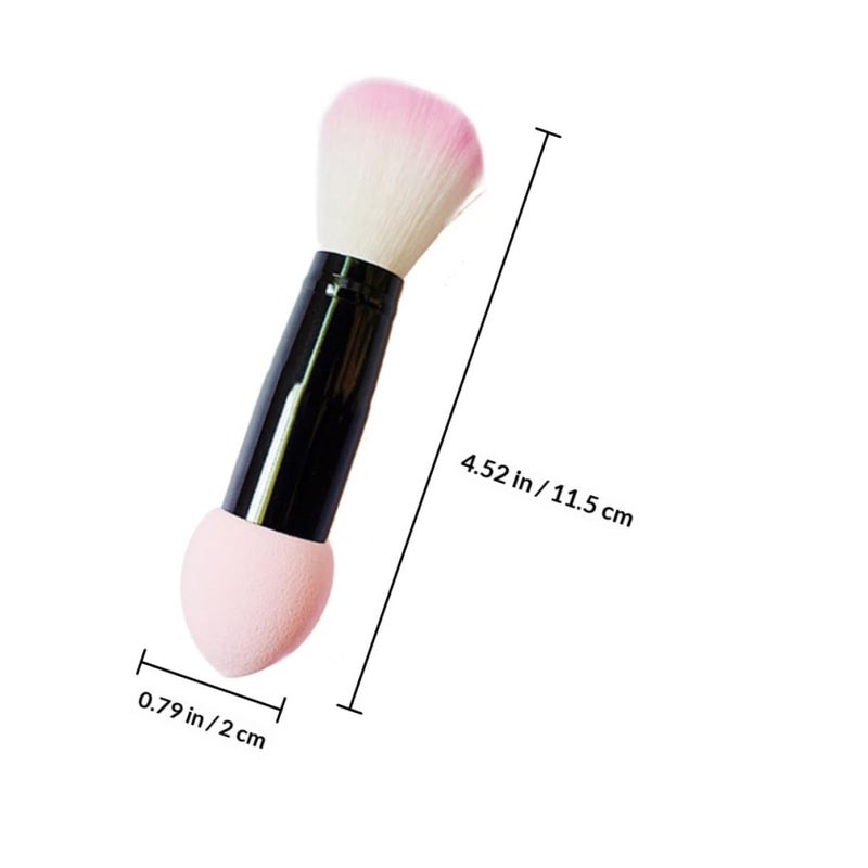 VILLCASE Double-ended Makeup Blush Brush 3pcs Set Non-latex Waterdrop Head Fluffy Foundation Powder Brushes for Women Cosmetic Beauty Face Application - Image 2