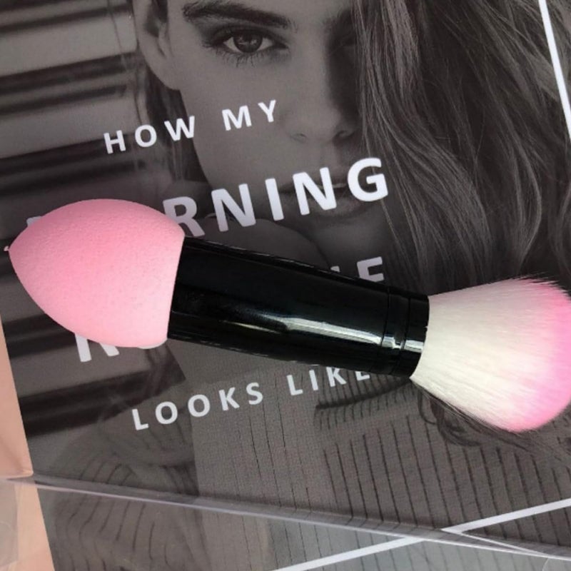 VILLCASE Double-ended Makeup Blush Brush 3pcs Set Non-latex Waterdrop Head Fluffy Foundation Powder Brushes for Women Cosmetic Beauty Face Application - Image 5