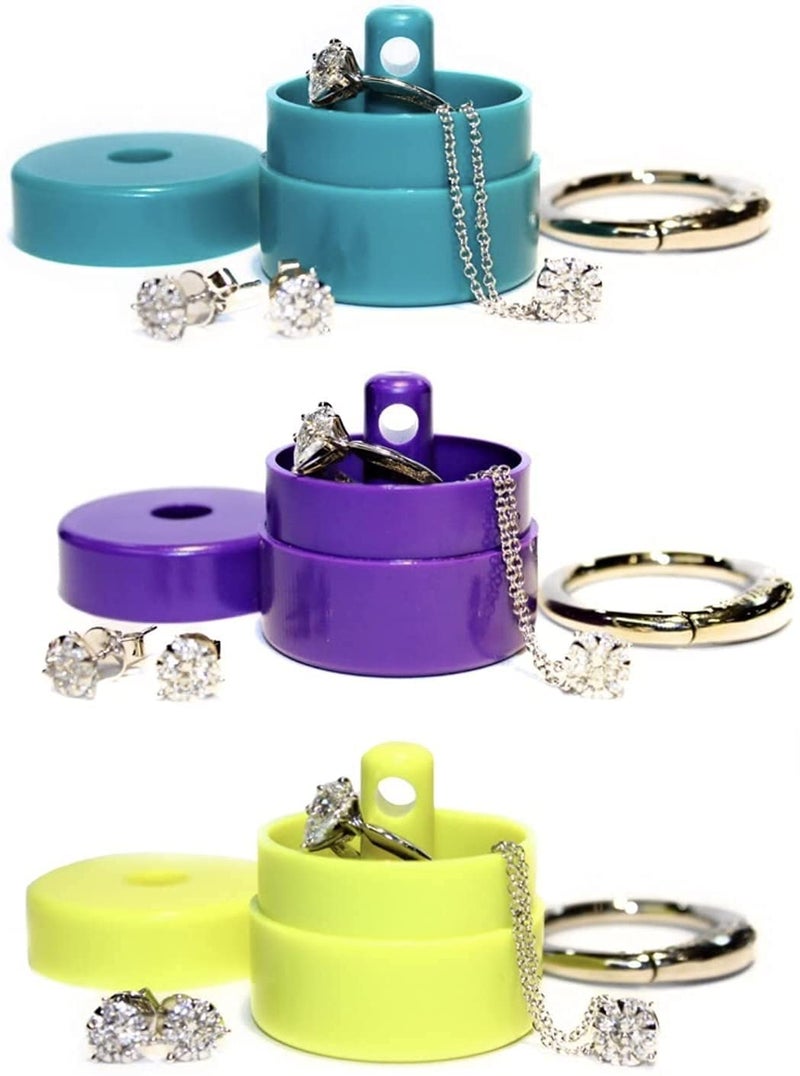 Lion Latch Travel Jewelry Box Case, Ring Holder on Shark Tank - Ring Holder for Women Girls with Keychain, Small Jewelry Organizer Boxes, Portable Ring Keeper Key Chain, Jewelry Storage Case - Image 1